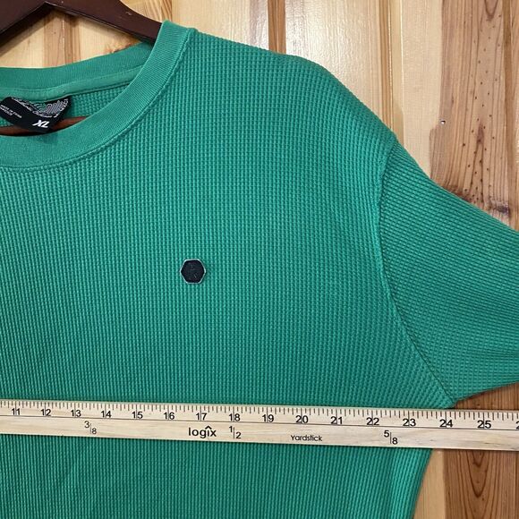 Southpole Shirt Men's XL Green Thermal Waffle Knit LS Authentic Collection - Picture 4 of 7